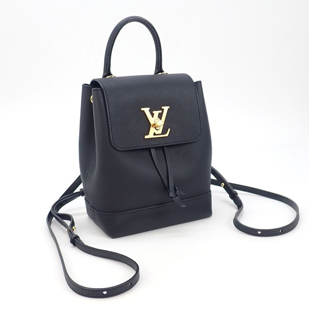 Louis Vuitton Lockme Backpack Mini Calfskin Black